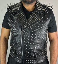 Load image into Gallery viewer, Jazoti Leather Vest