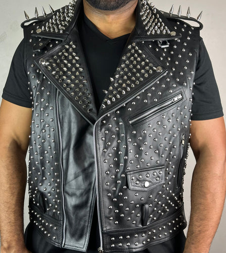 Jazoti Leather Vest