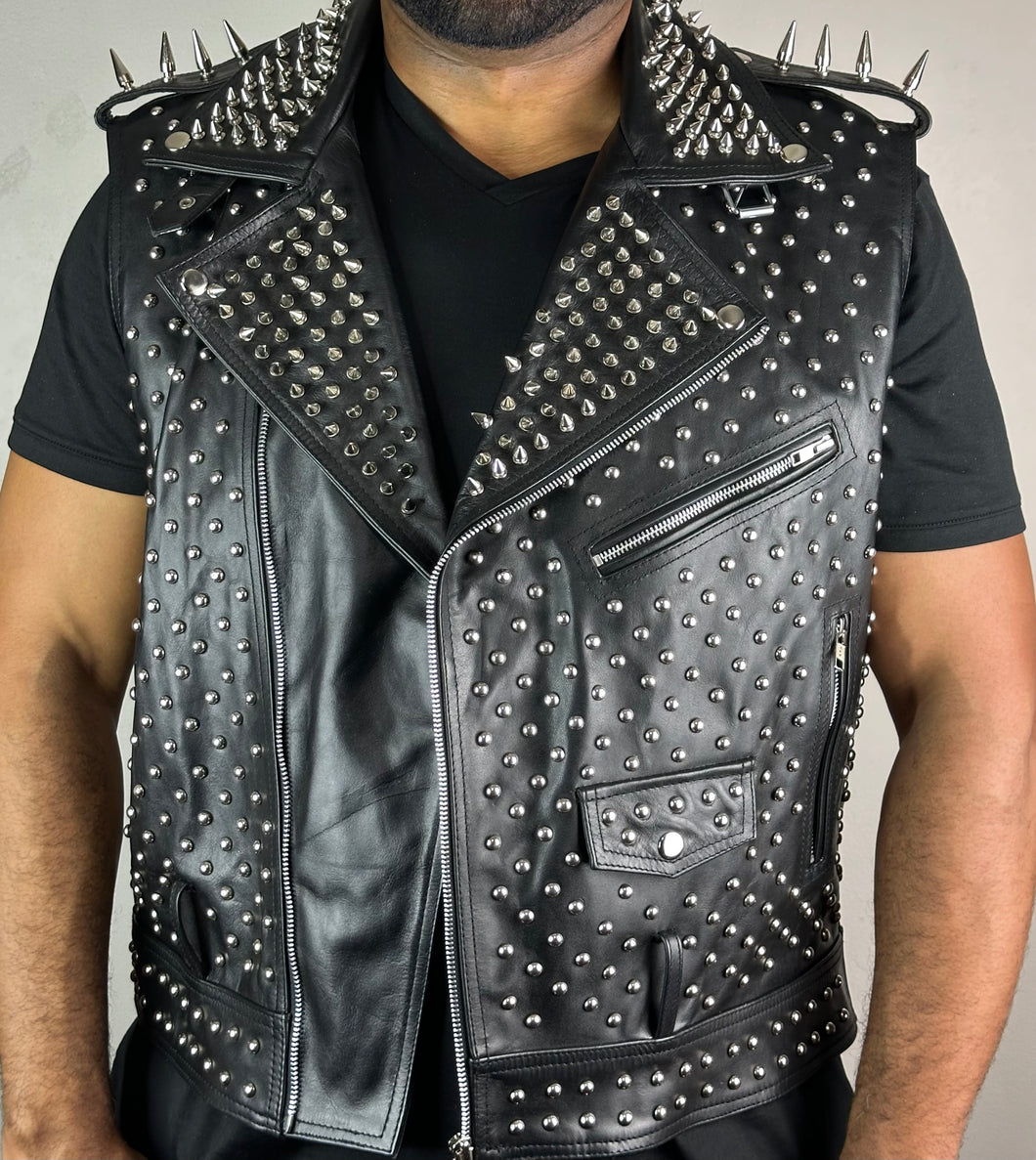 Jazoti Leather Vest